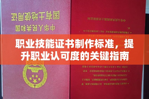 南港职业技能证书制作标准，提升职业认可度的关键指南